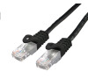 Kabel C-TECH patchcord Cat6, UTP, černý, 2m