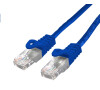 Kabel C-TECH patchcord Cat6, UTP, modrý, 3m