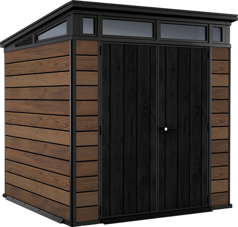 Zahradní domek Keter Pent Signature 7x7 Walnut, s podlahou