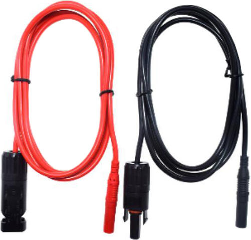 Solární kabel 2,5mm2, červený+černý s konektory MC4/ multimetr, 1m GETI
