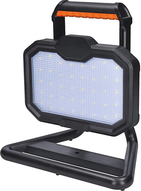 LED reflektor Solight 20W, přenosný, nabíjecí, 2000lm, oranžovo-černý