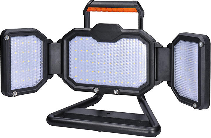 Přenosný LED reflektor Solight 50 W, oranžovo-černý