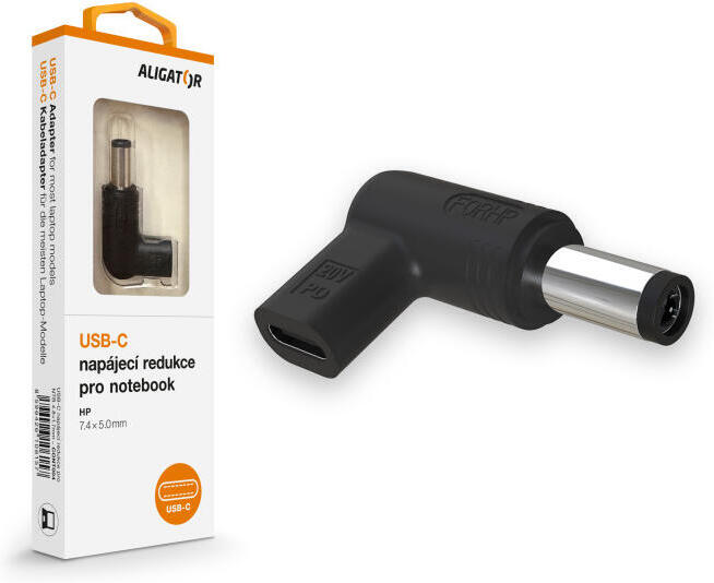 Aligator USB-C napájecí redukce 7,4 x 5,0 mm pro notebooky HP