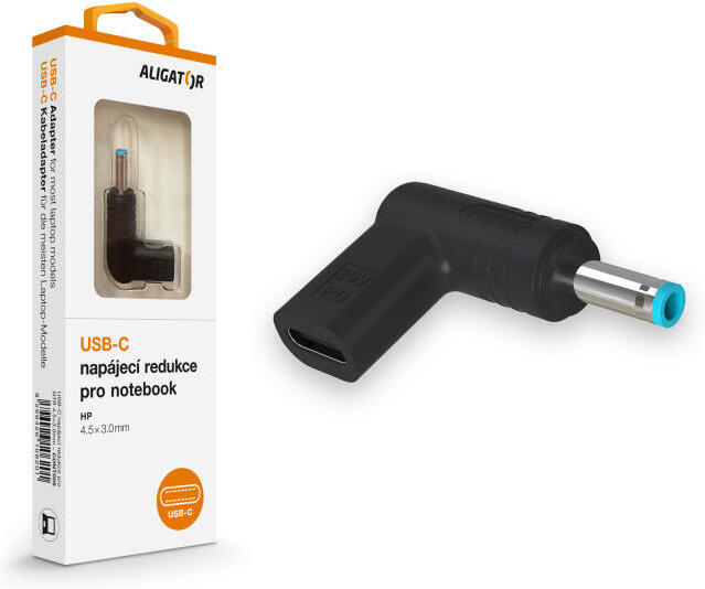 Aligator USB-C napájecí redukce 4.5*3.0mm pro notebooky HP