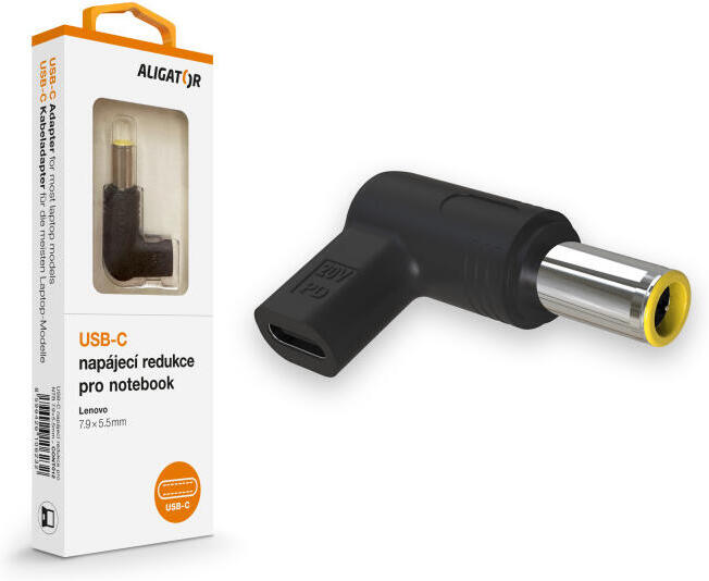 Aligator USB-C napájecí redukce 7,9 x 5,5 mm pro notebooky Lenovo