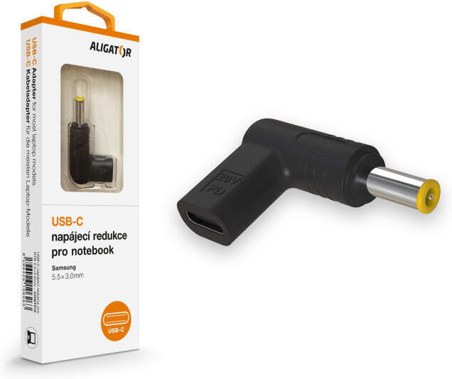 Aligator USB-C napájecí redukce 5,5x3,0 mm pro notebooky Samsung