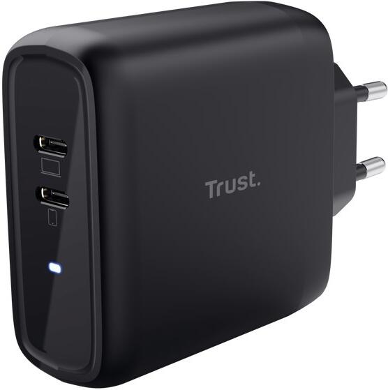 TRUST nabíječka MAXO 65W, 2x USB-C, černá (25380)