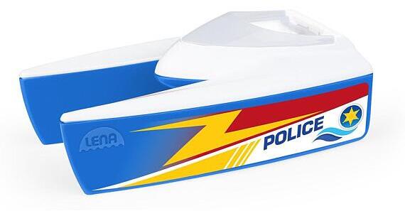 Lena Boaties loď policie plast 17cm v sáčku 24m+