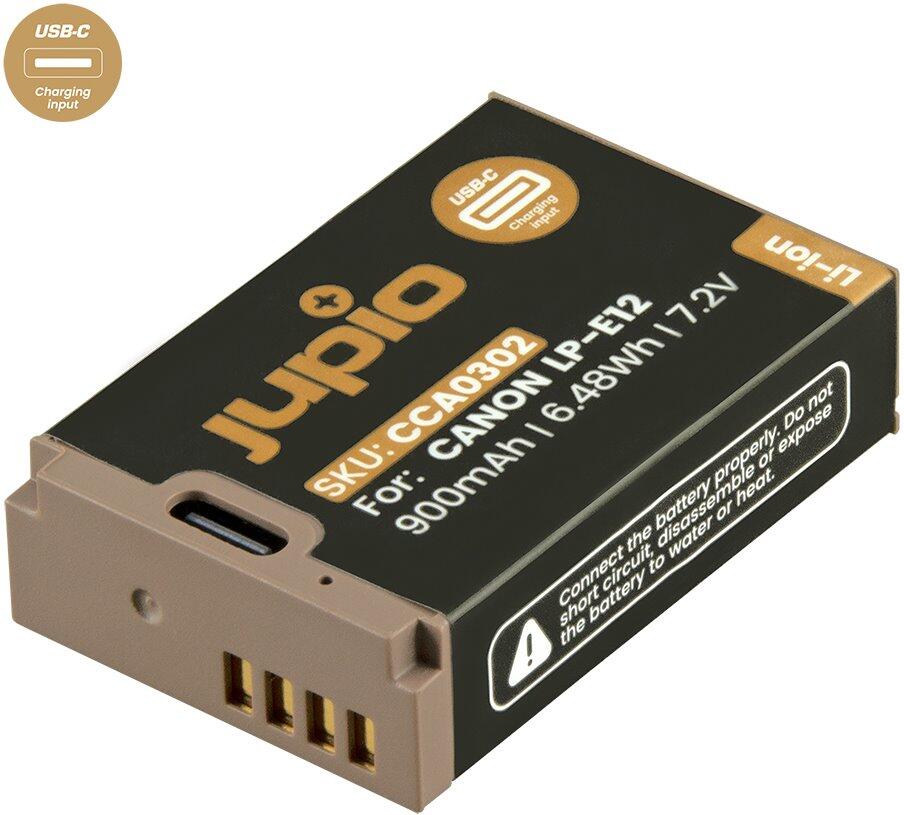 Baterie Jupio LP-E12 *ULTRA C* 900mAh s USB-C vstupem pro nabíjení