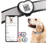 PawView chytrá známka pro psy a kočky srdce - černá