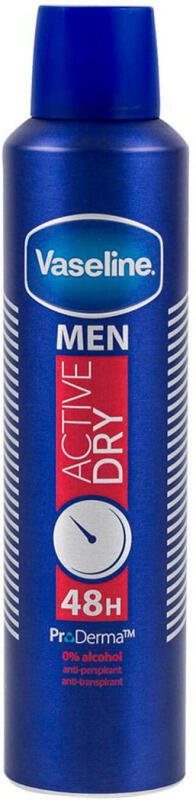 Vaseline Deo sprej Men Active Dry, 250 ml