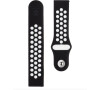 Tactical 840 Double Silikonový Řemínek 22mm Black/White