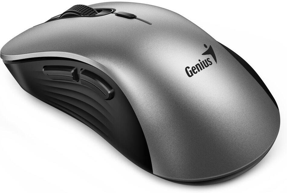 Bezdrátová myš Genius Ergo 8100S AI 31030040404, stříbrnošedá