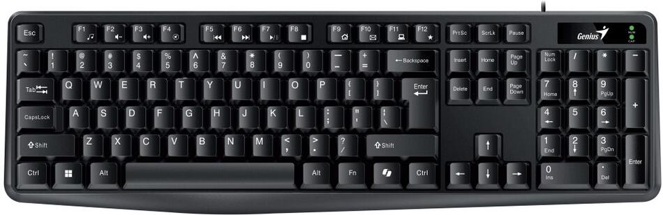 GENIUS KB-117/ Drátová/ Copilot/ USB/ černá/ CZ+SK layout (31310016415)