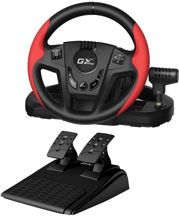 GENIUS GX Gaming volant SpeedMaster/ drátový/ USB/ vibrační/ pedály/ pro PC,PS (31620003400)