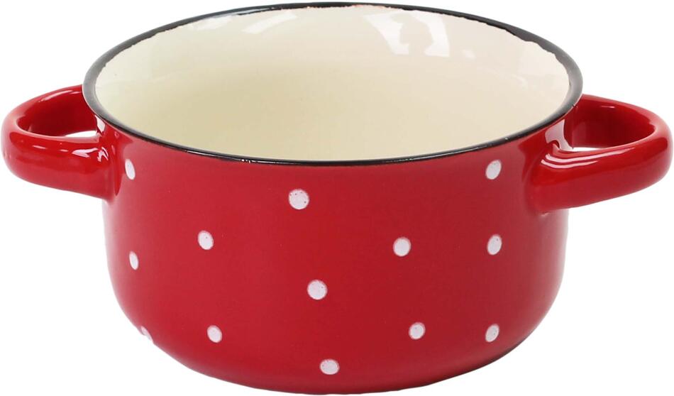 Keramická polévková miska TORO 540ml puntíky