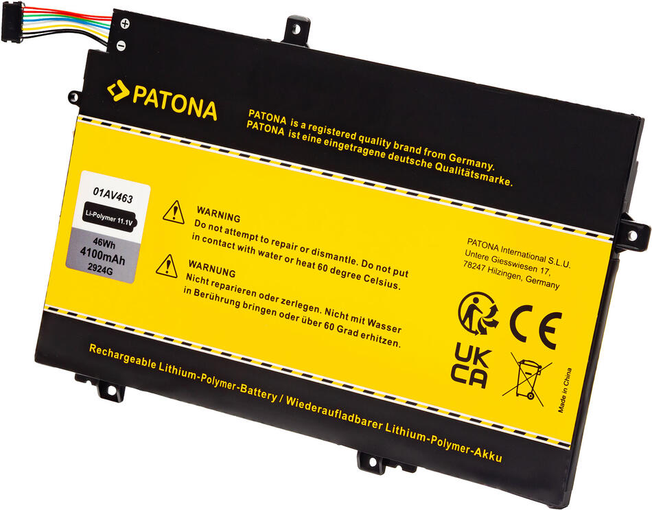Aku Lenovo Thinkpad L480/L580/L590 4100mAh Li-Pol 11,1V
