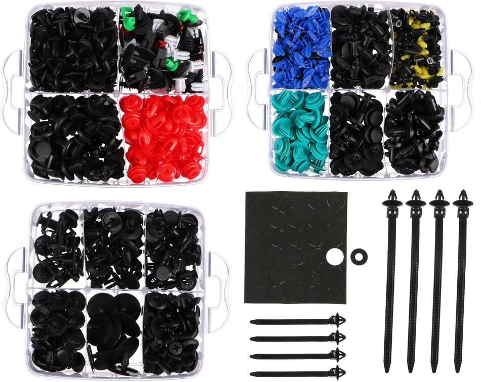 Sada spon, příchytek a kolíků pro čalounění vozidel MECHNIC TRIM CLIP SET 700 SIXTOL