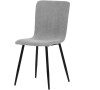 Židle jídelní, šedá látka, černý kov Autronic (DCL-964 GREY2)