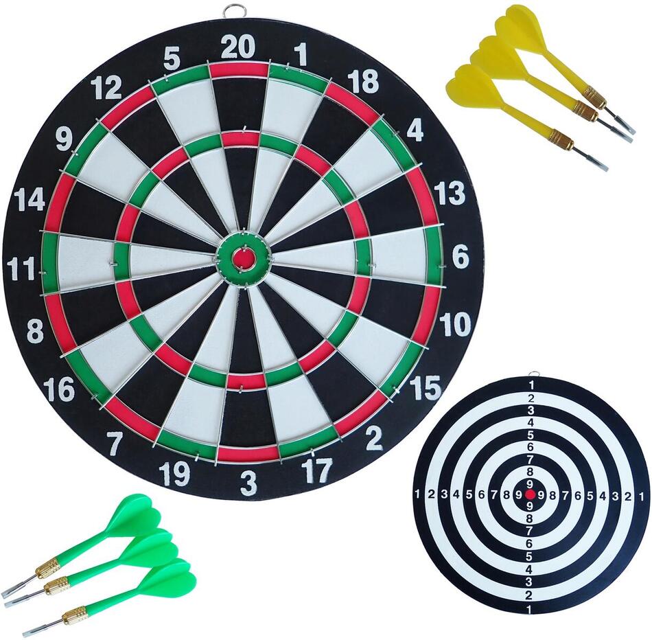 Sada KUBIsport terč 43 cm + ostré šipky 6 ks
