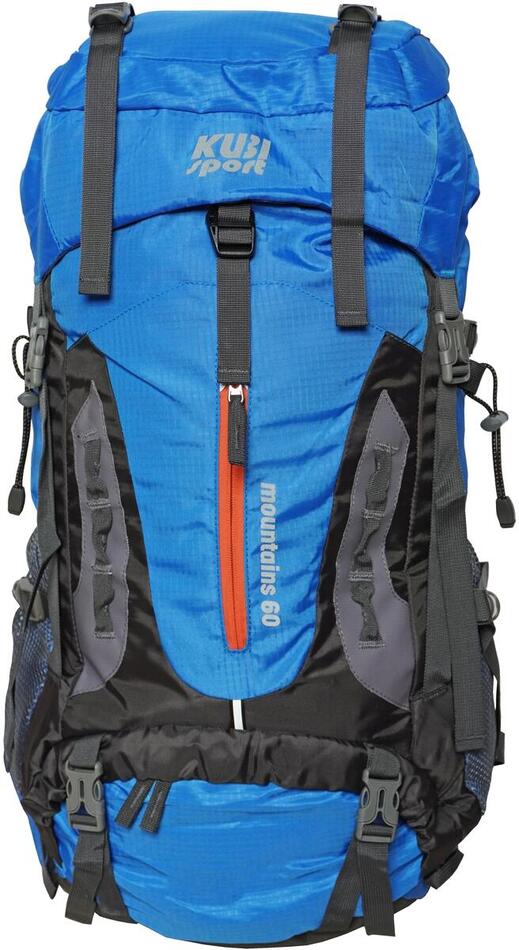 Turistický batoh KUBIsport Mountains 60 L, modrý