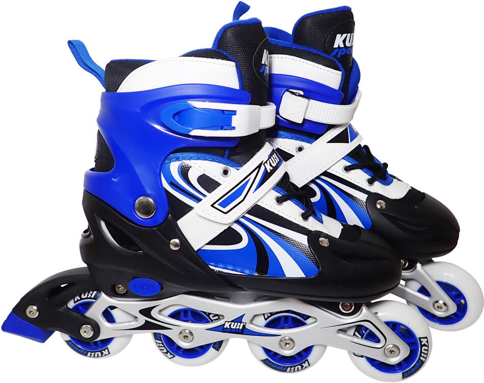 Dětské inline brusle roztahovací KUBIsport CS310K velikost 30–33, modré