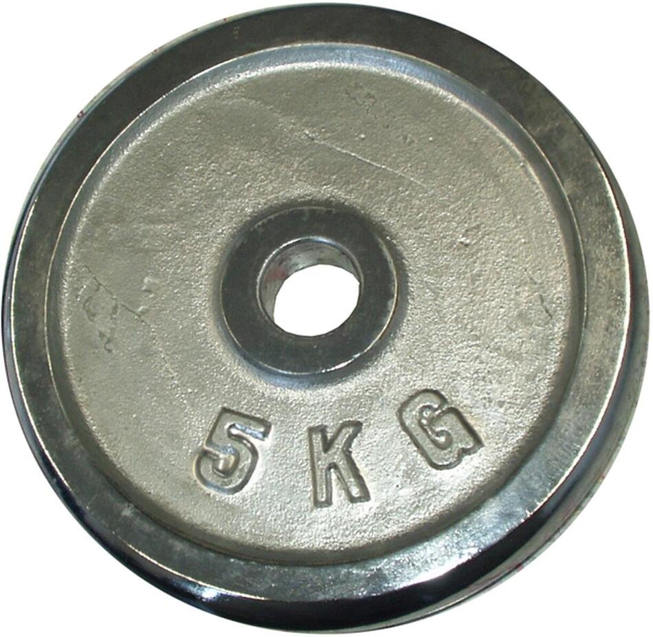 Závaží k činkám KUBIsport 5kg 25mm, chrom