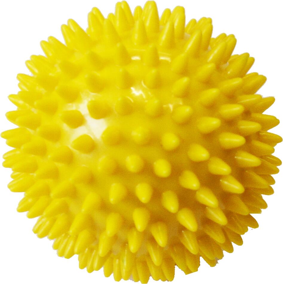 Míček masážní průměr 7,5 cm žlutý