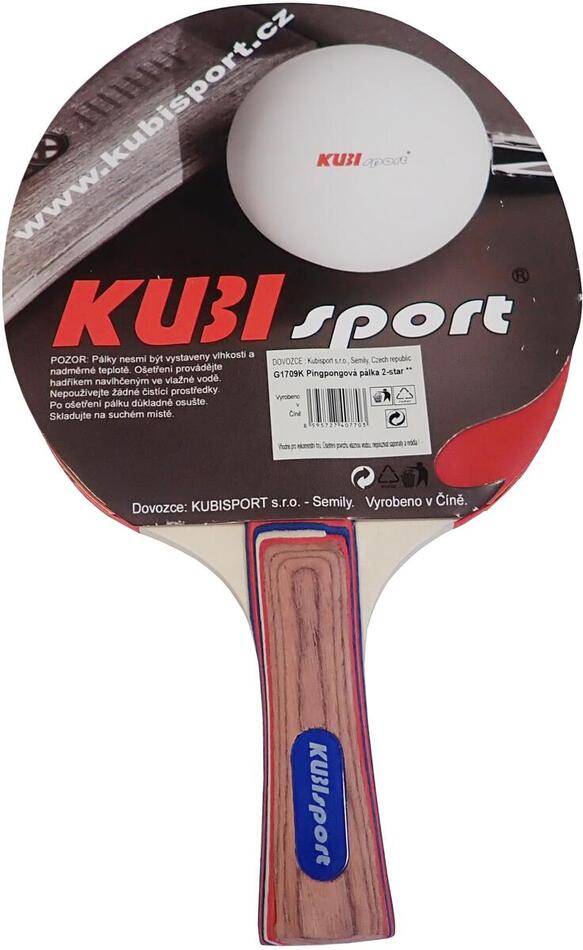 Pingpongová pálka KUBIsport G1709K 2-star