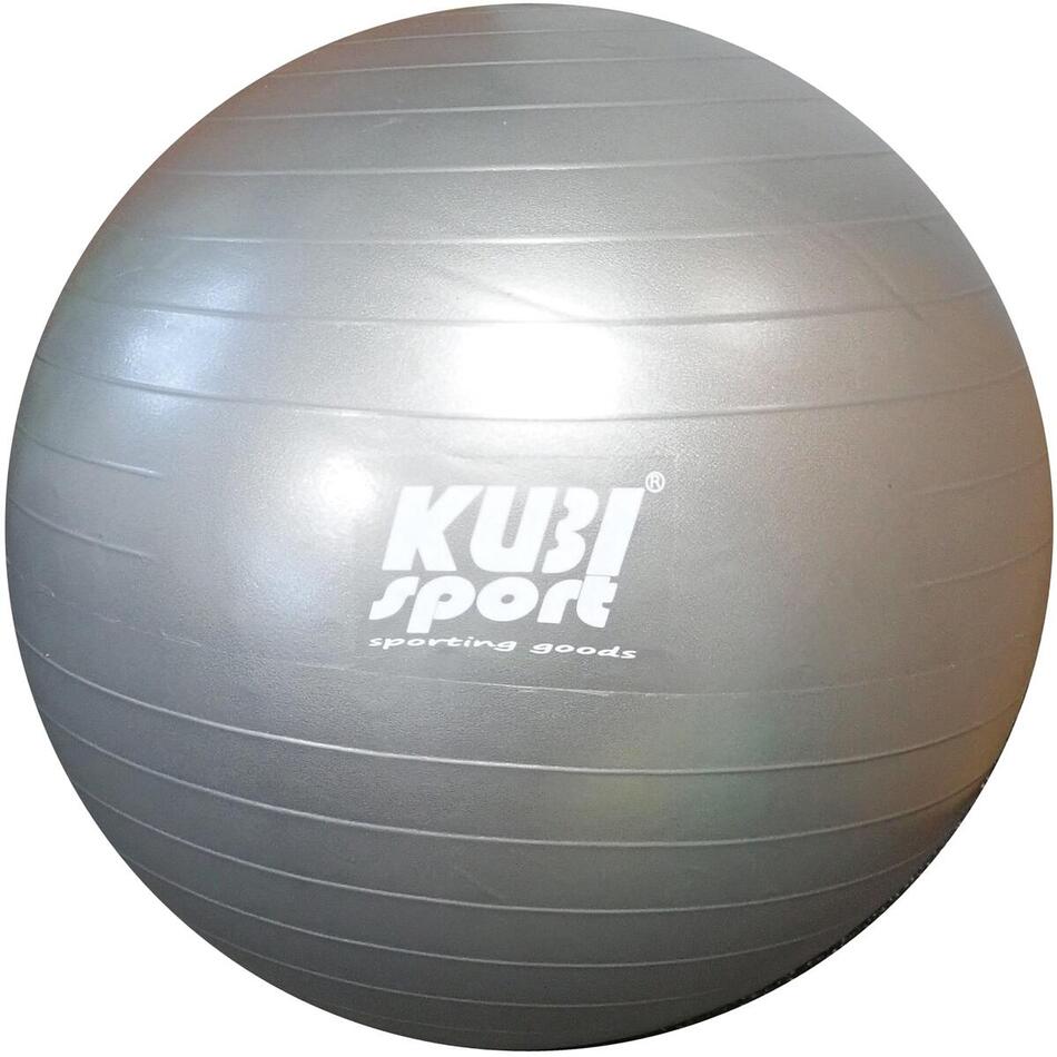 Míč gymnastický (gymbal) KUBIsport 850mm, šedý