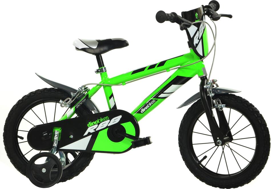 Dino bikes 414U zelená 14" 2023 dětské kolo