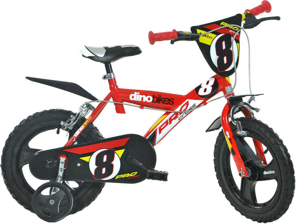 Dino bikes 163GLN červená 16" 2022 dětské kolo
