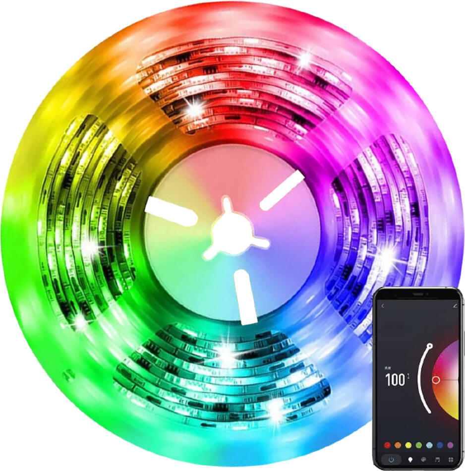 Immax NEO Smart LED pásek 3m, RGB+CCT, barevný+stmívatelný, zigbee, TUYA, MUSIC