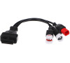 OBD-II redukce 3-pin/4-pin/6-pin pro moto Yamaha a Honda MECHANIC CABLE 23 SIXTOL