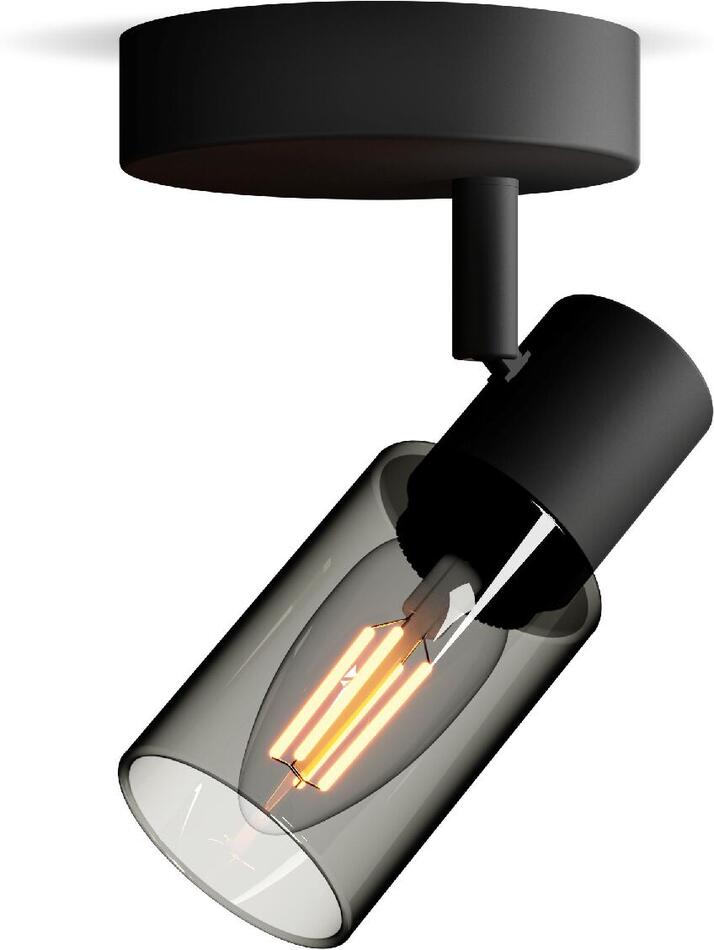 Palms bodové svítidlo 1x E14 25W bez zdroje 13cm IP20, černé Philips