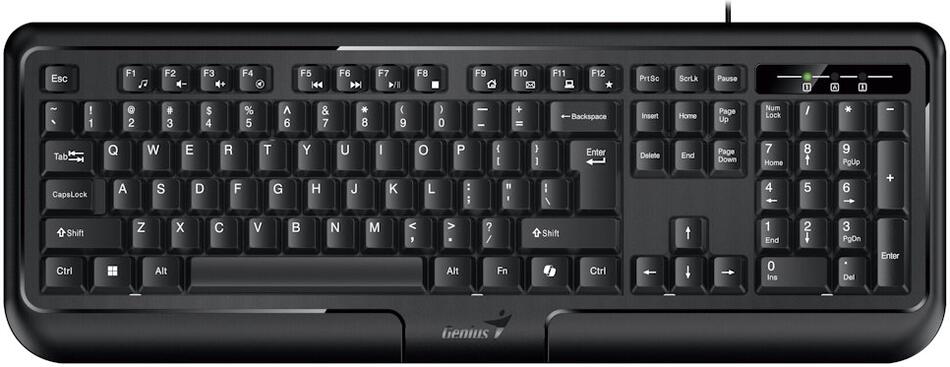 GENIUS KB-118 ver. II/ Drátová/ Copilot/ USB/ černá/ CZ+SK layout (31310051411)