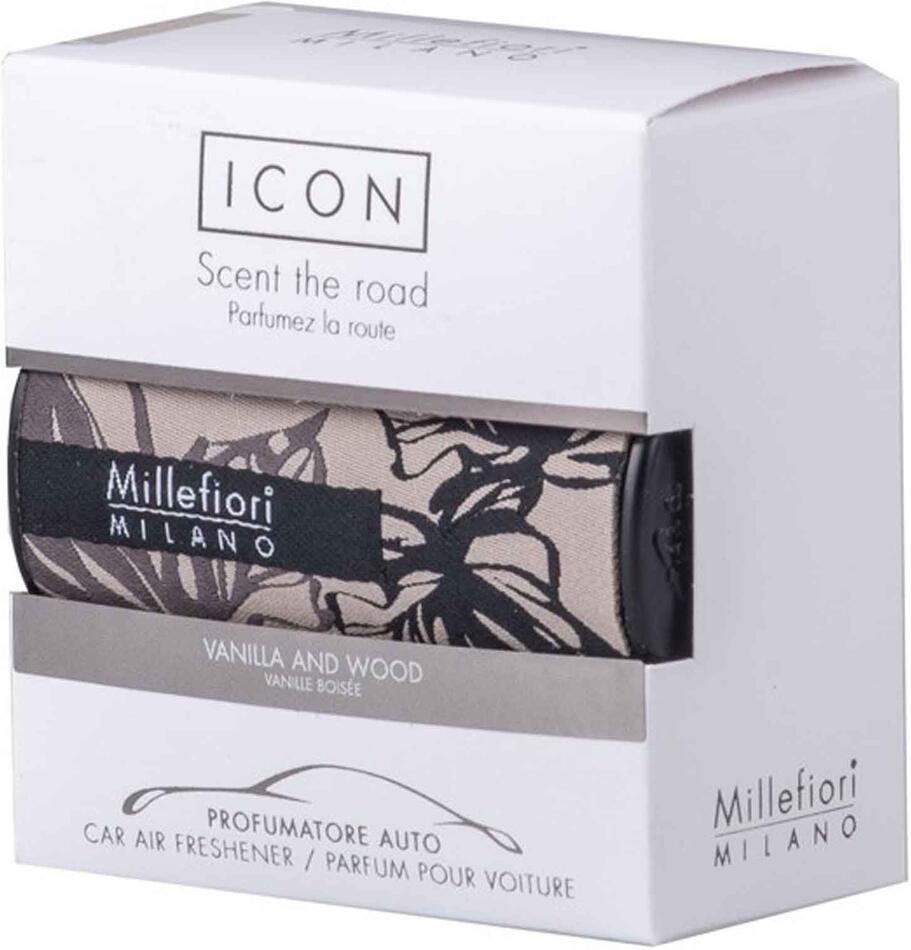 Millefiori Icon Textil Floral Vanilla and Wood vůně do auta