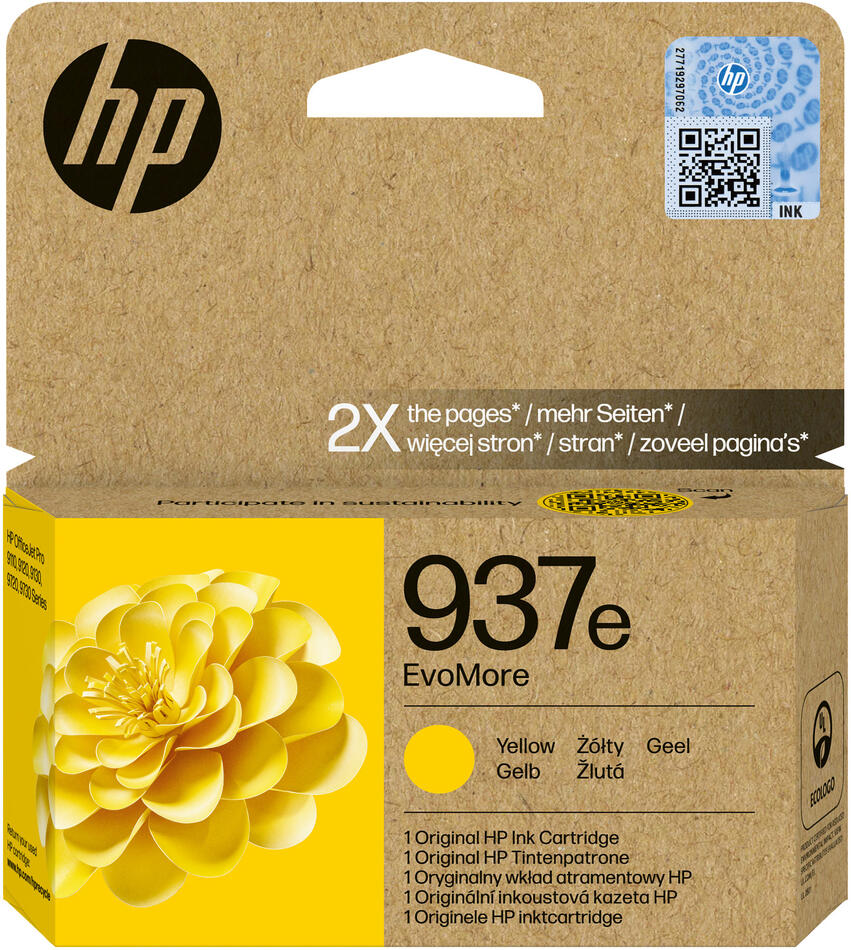 Cartridge HP No.937e Yellow (4S6W8NE)