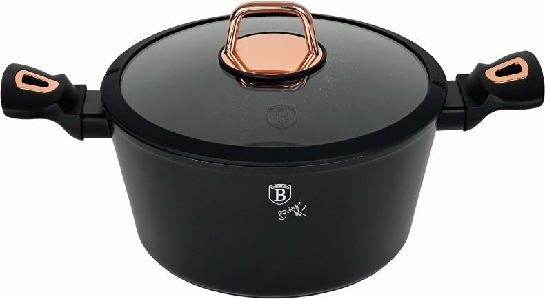 Kastrol s poklicí BerlingerHaus BH-8165 24 cm, Black Rose Collection