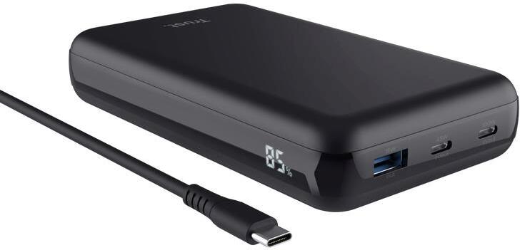 TRUST Powerbanka pro Notebook 100W, 2xUSB-C, 1xUSB - 20000mAh (25240)