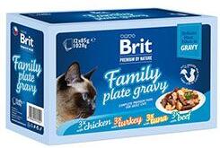 Brit Premium Cat D Fillets in Gravy Family Plate 1020g