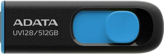 A-Data ADATA Flash Disk 512GB UV128, USB 3.2, černo-modrá (AUV128-512G-RBE)