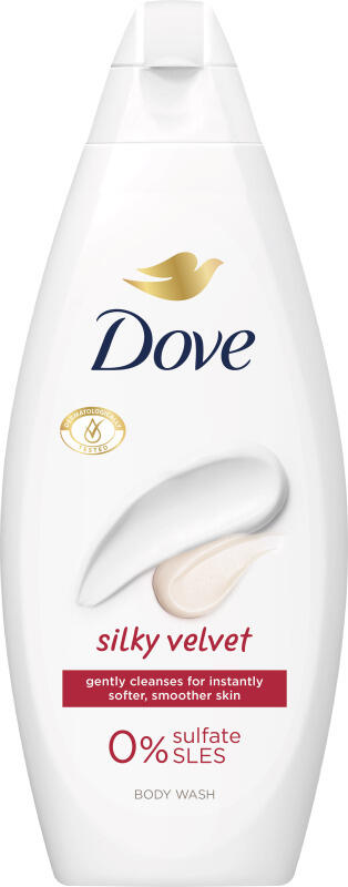 Dove Silky Velvet sprchový gel, 250 ml