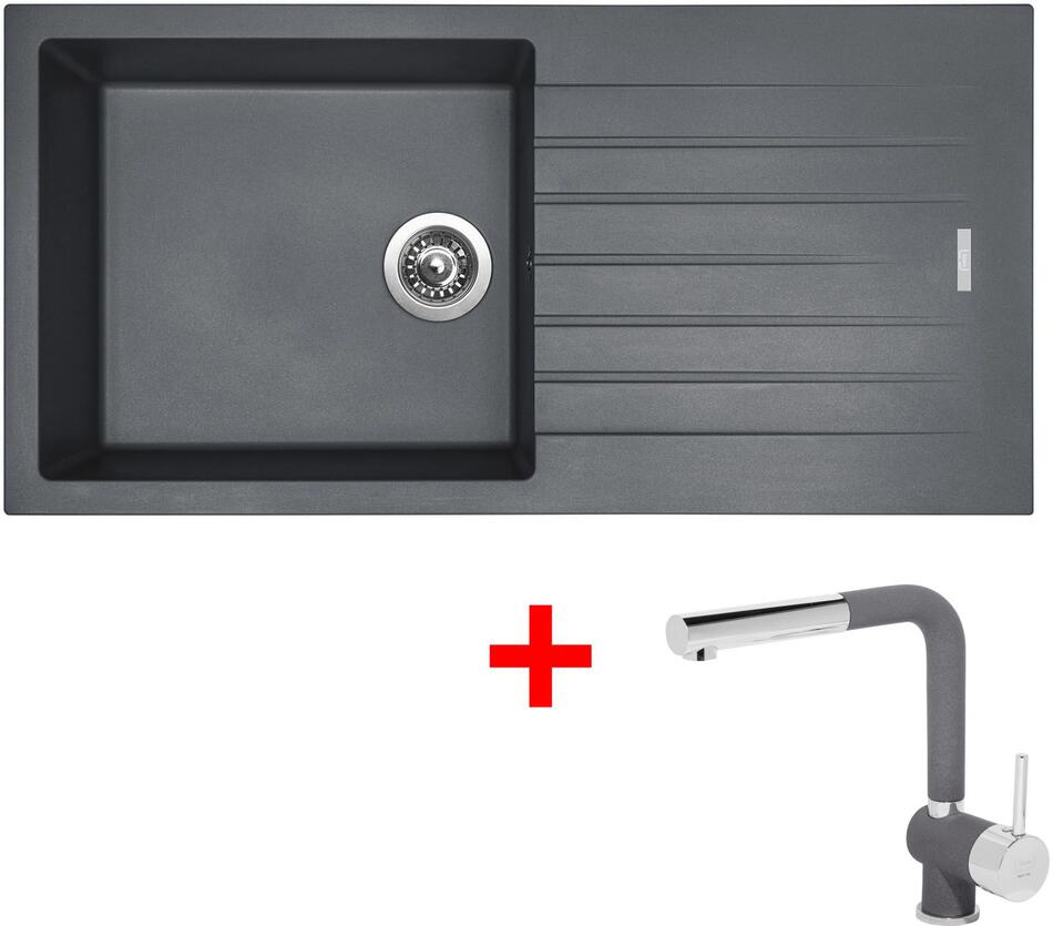 Sinks PERFECTO 1000 Titanium + Mix 3 P GR