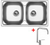 Sinks OKIO 780 DUO + CORNIA