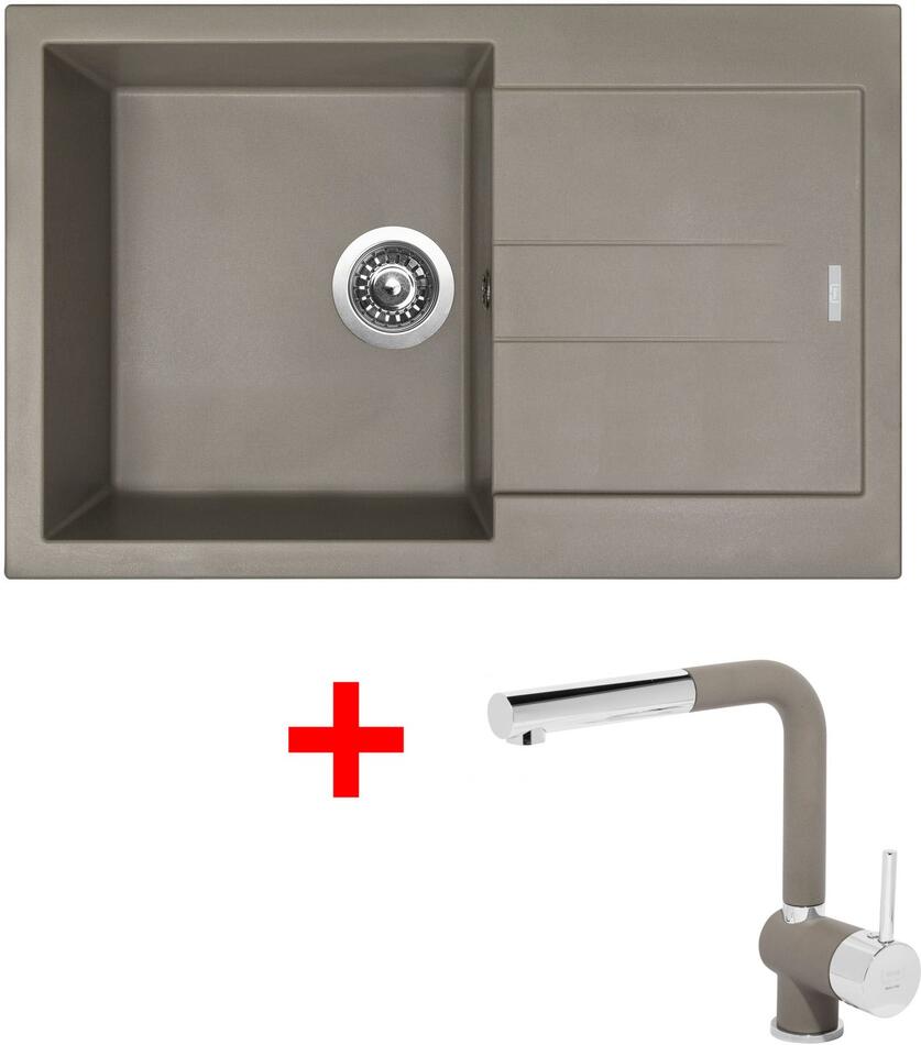 Sinks AMANDA 780 Truffle + Mix 3 P GR