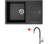 Sinks AMANDA 780 Metalblack + Flexia
