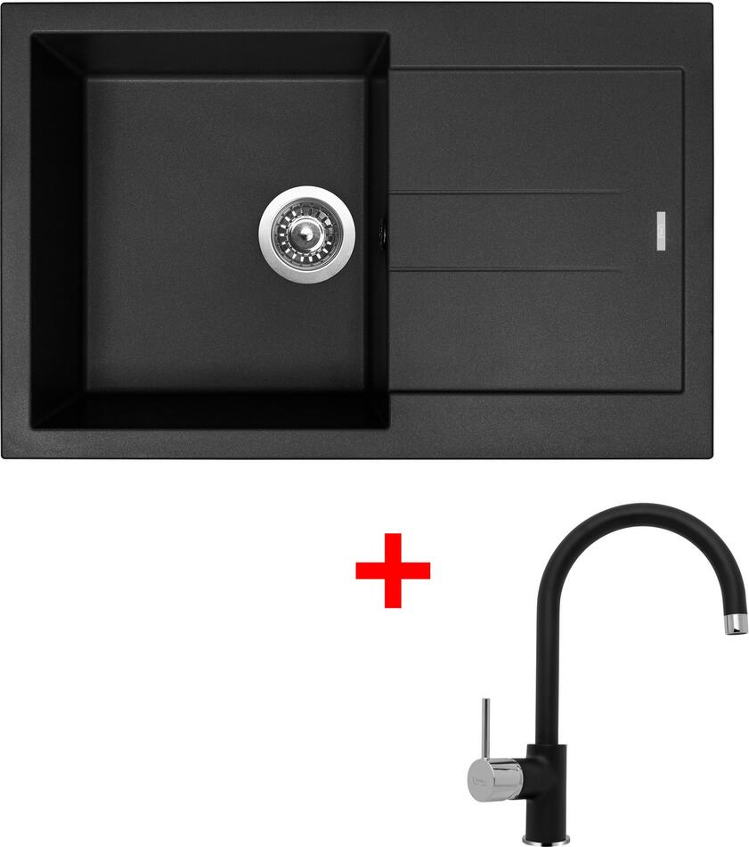 Sinks AMANDA 780 Pureblack + Vitalia GR