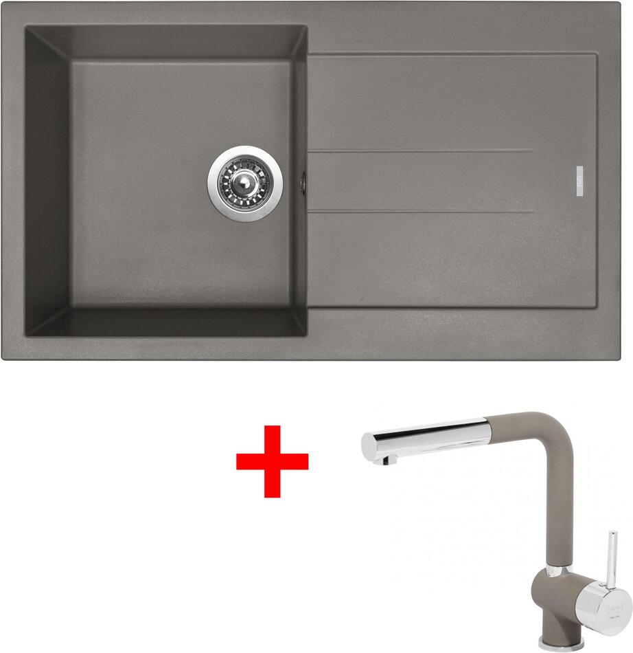 Sinks AMANDA 860 Truffle + Mix 3 P GR