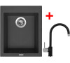 Sinks CUBE 410 Pureblack + Vitalia GR